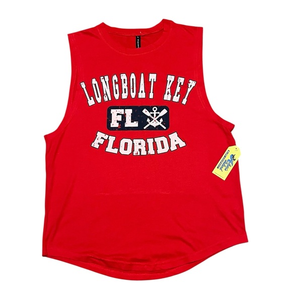 2 -Piece Bundle U S Vintage Men's Red & Blue Sleeveless Tank Top Size: Large - Picture 2 of 9